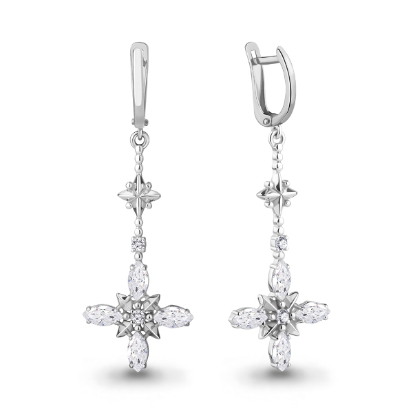 Серьги из серебра 49074А