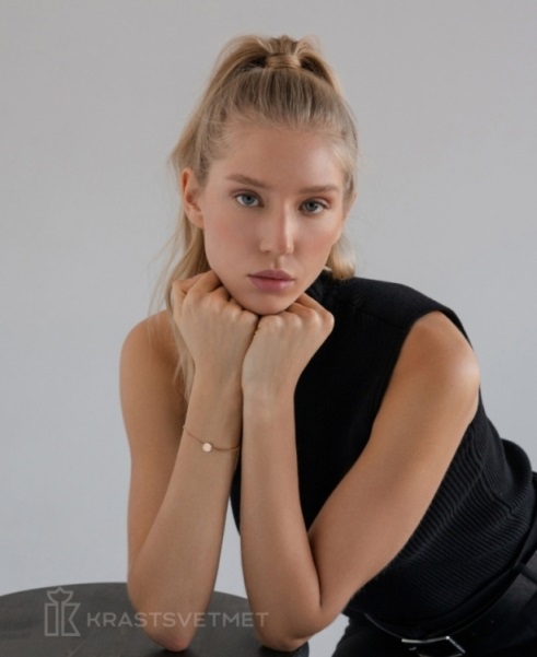 Браслет из красного золота 585 пробы НБ12-1742 д. 0,9  , плетение: гурметы