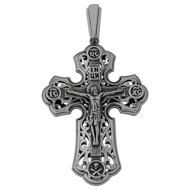 Крест из черненого серебра 925 пробы ПР-037Ч