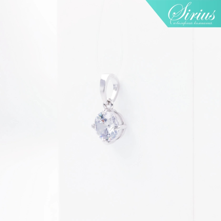 Подвеска из родированого серебра 925 пробы с5.01.01.00