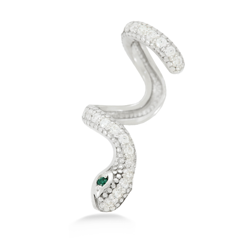 Серьга из серебра с8.92.27.00 Змея