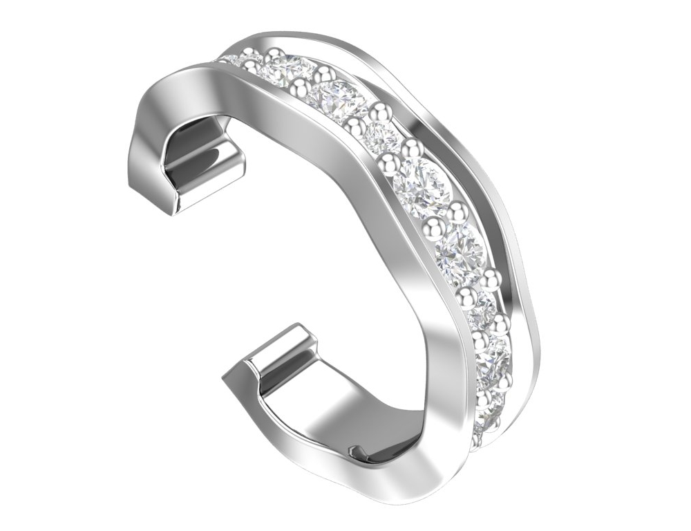 Серьга из серебра 0201530-00775
