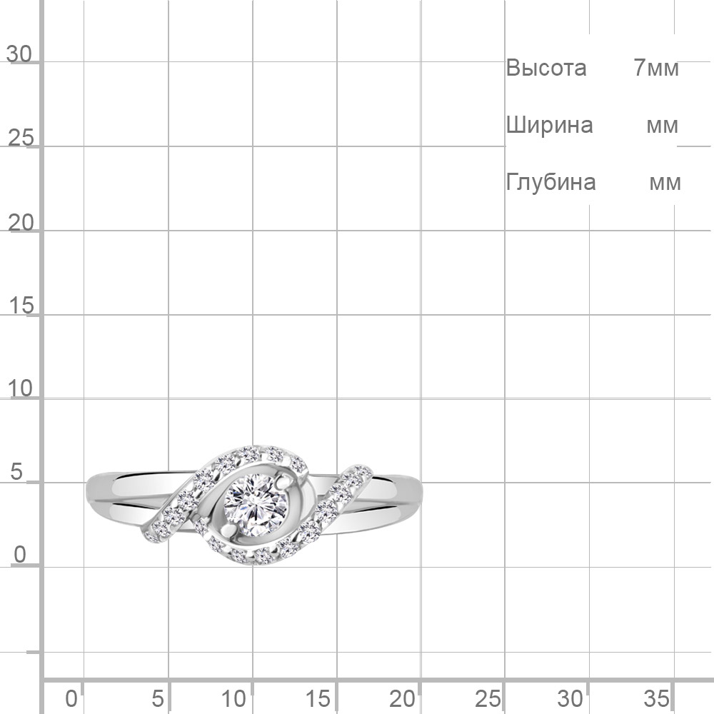 Кольцо из серебра 68921А