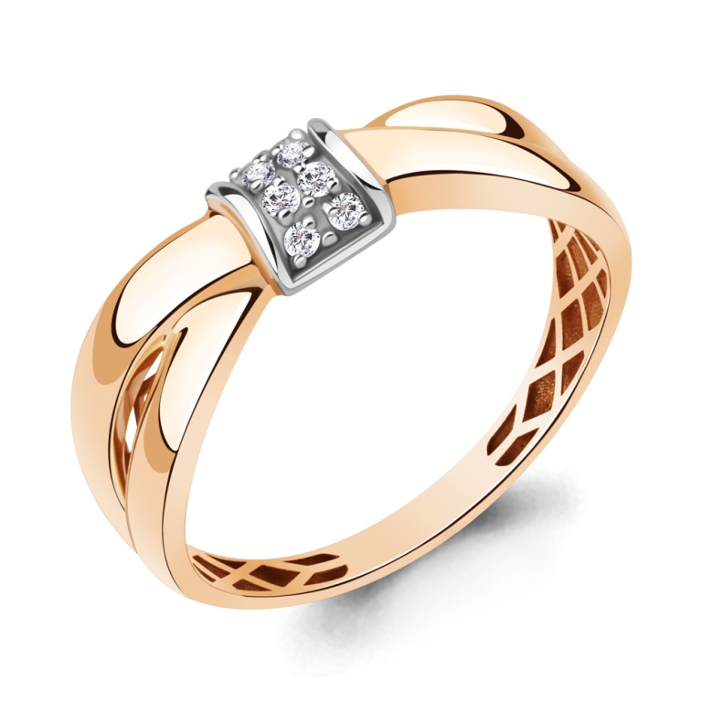 Кольцо из красного золота 585 пробы 67936