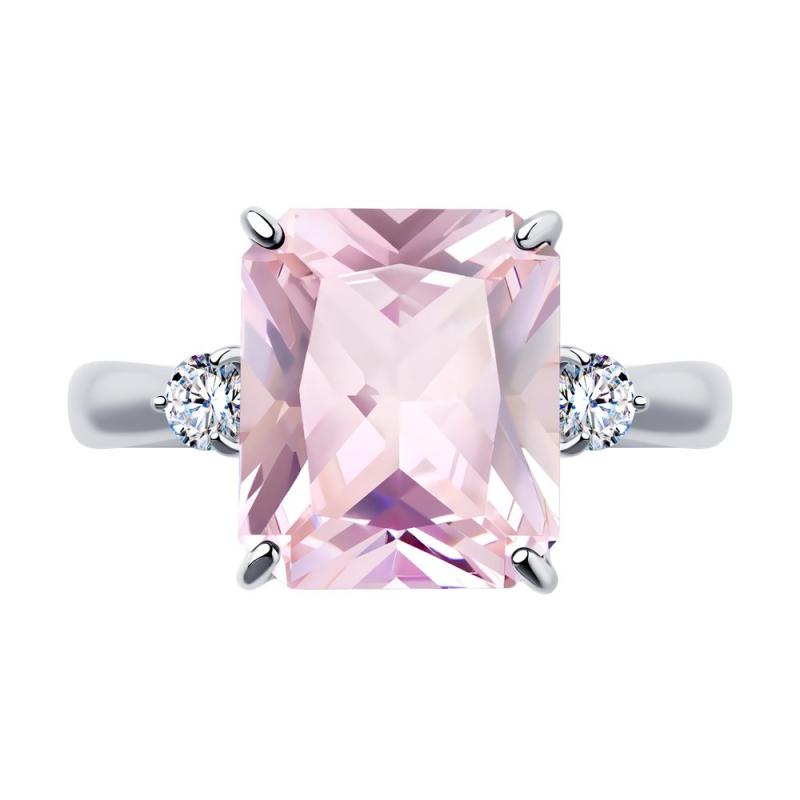 Кольцо из родированого серебра 925 пробы 92011271