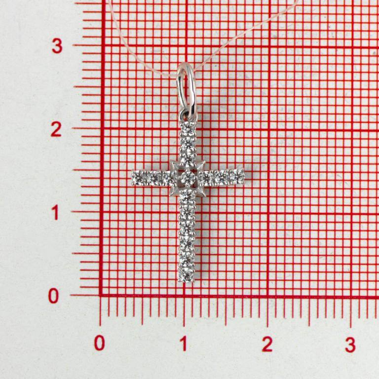 Крест из белого золота 585 пробы П3329695
