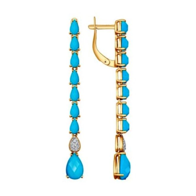 Серьги из золота 724330