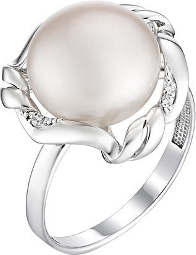 Кольцо из родированого серебра 925 пробы 51395S1