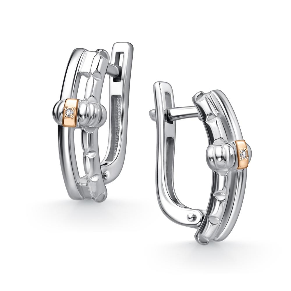 Серьги из серебра 02-4869/000Б-00