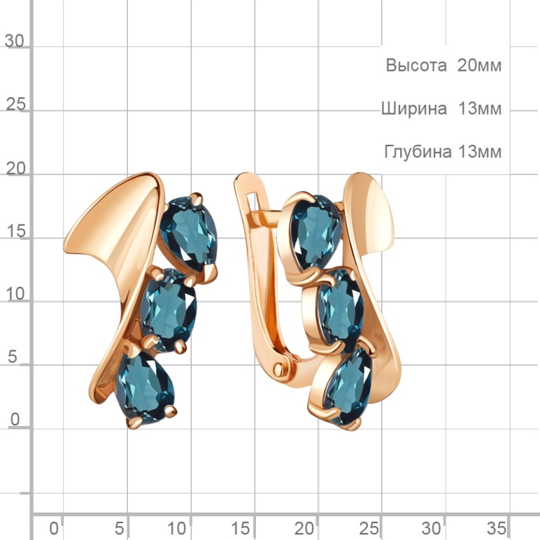 Серьги из золота 4731108