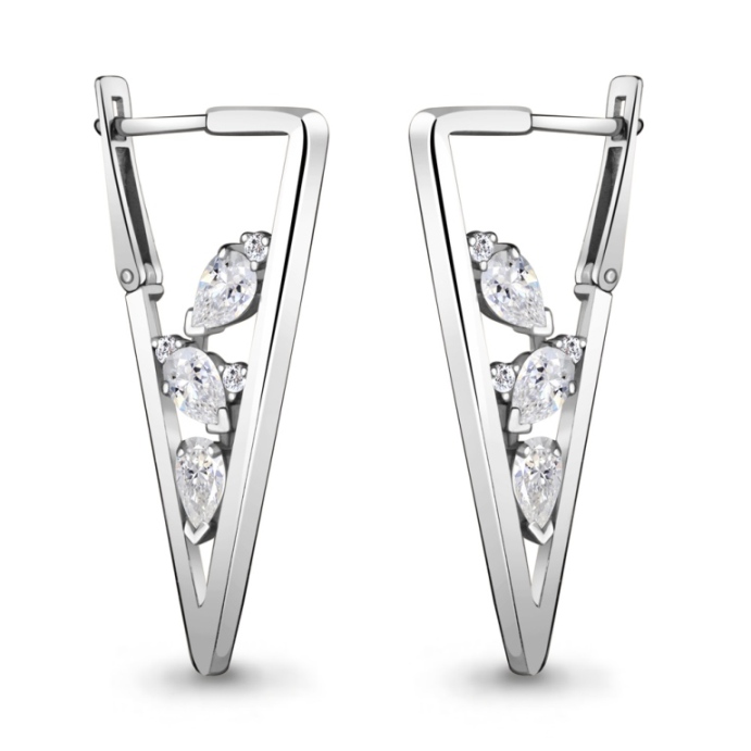 Серьги из серебра 48219А