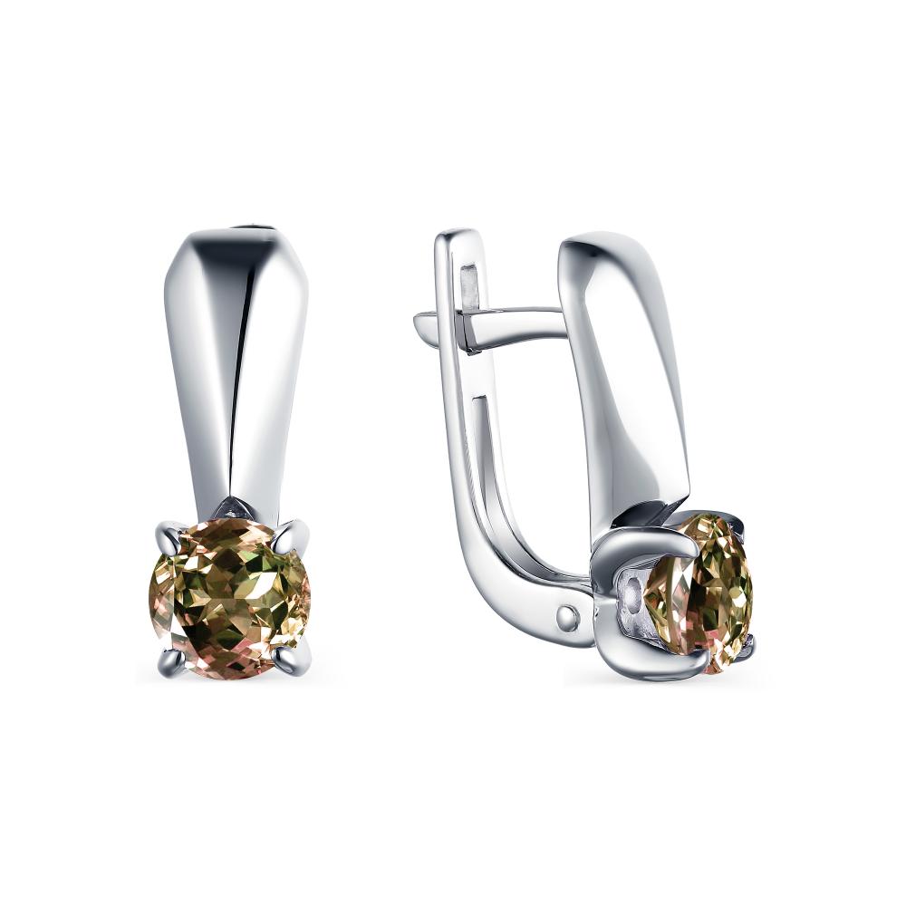 Серьги из серебра 02-1702/00СТ-00