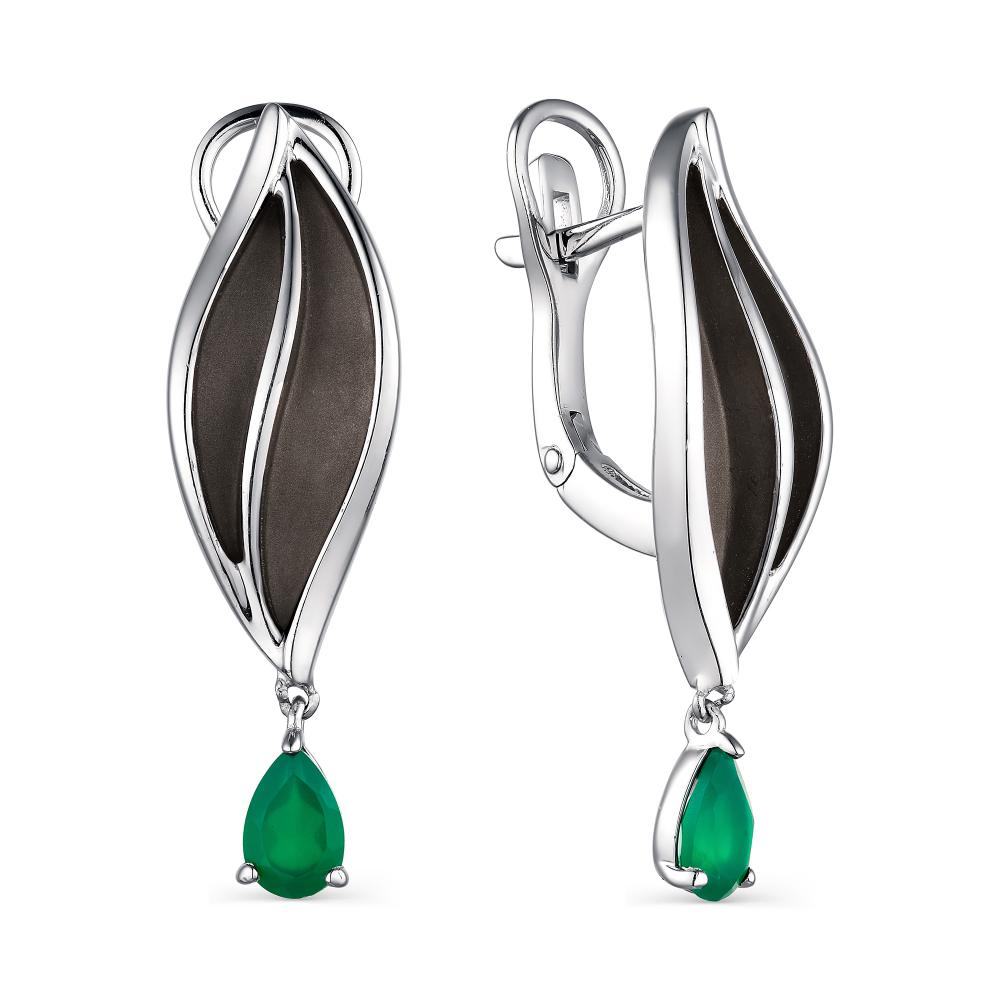Серьги из серебра 02-1907/00АГ-00