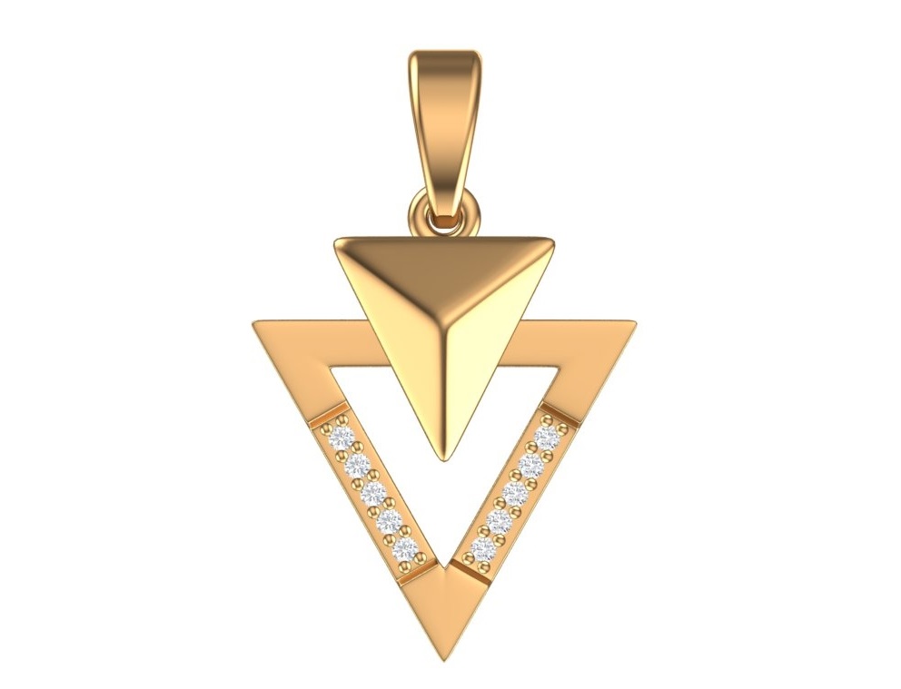 Подвеска из красного золота 585 пробы 4101318-00770