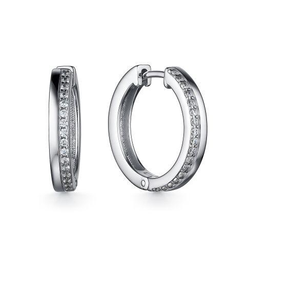 Серьги из серебра 02-2284/00КЦ-00