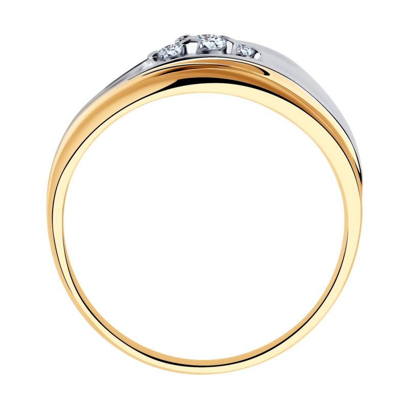 Кольцо из позолоченого серебра 925 пробы 93010681