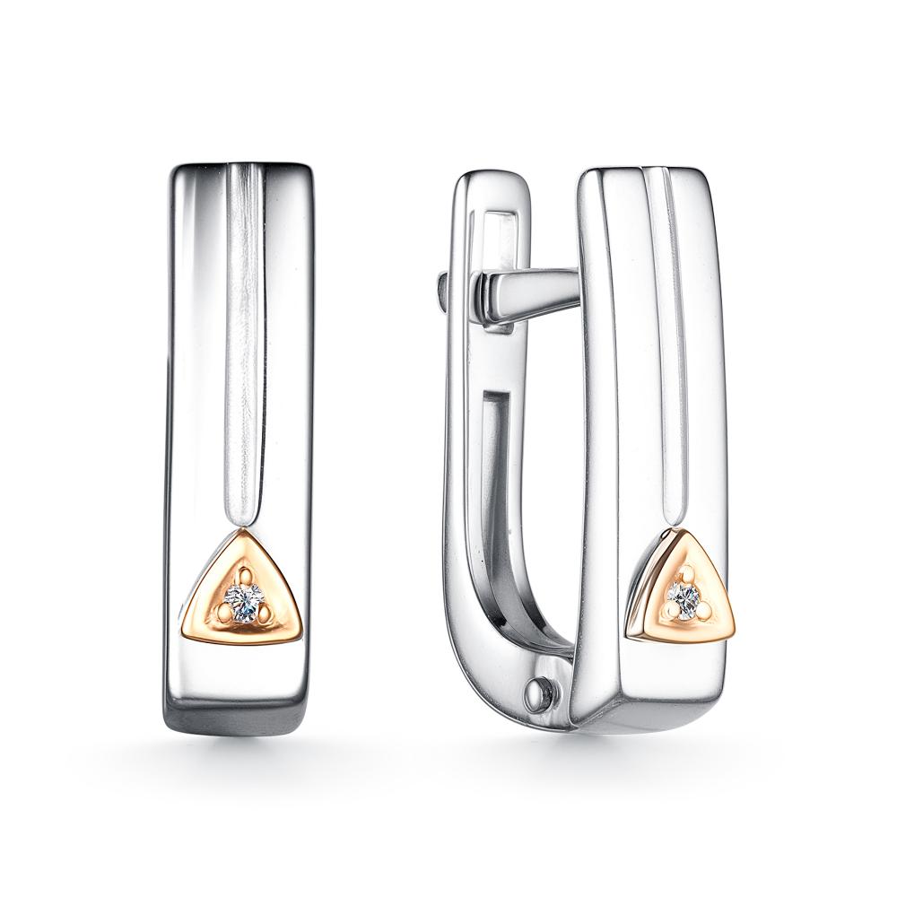 Серьги из серебра 02-4124/000Б-00
