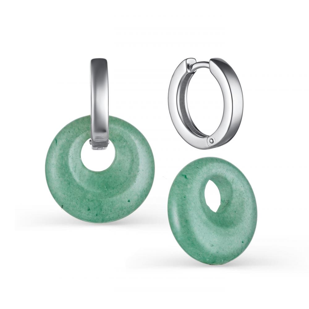 Серьги из серебра 02-2886/000Н-00