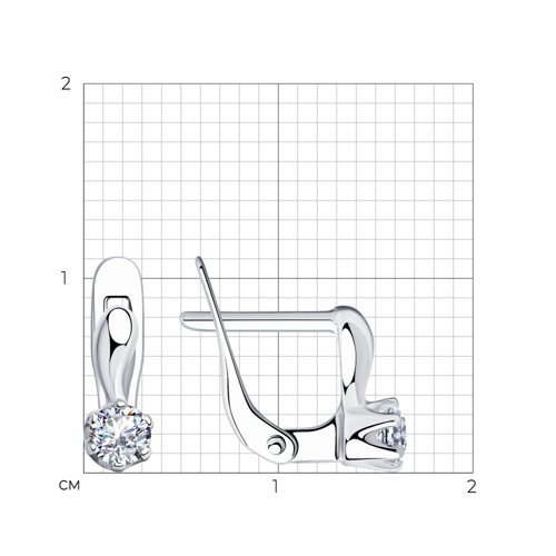Серьги из серебра 94020399
