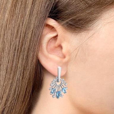 Серьги из серебра 4758205А