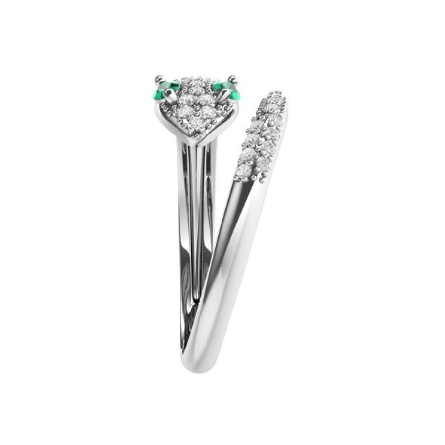 Кольцо из серебра 1101524-00455 Змея