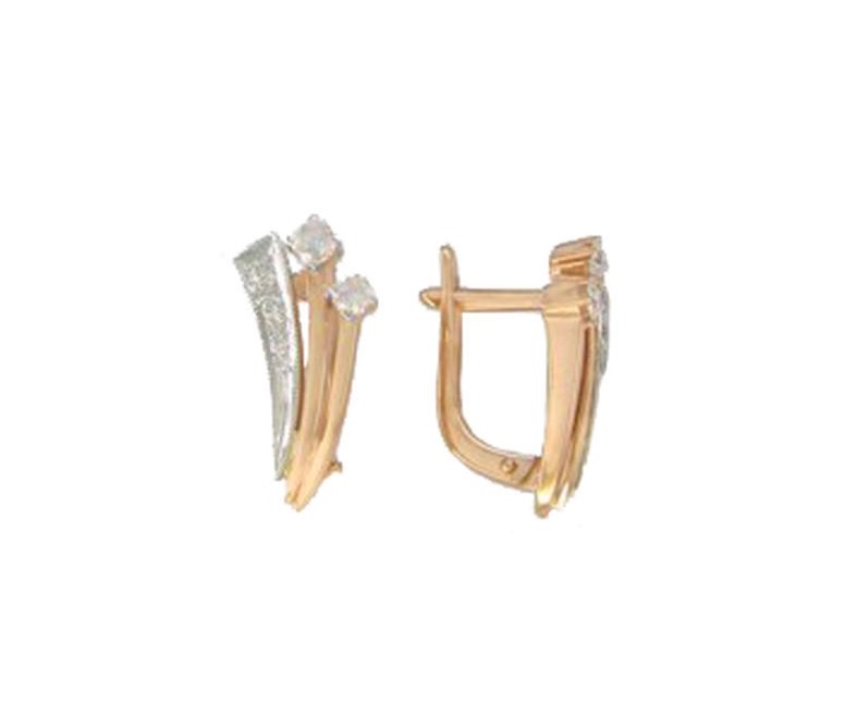 Серьги из золота 585 пробы 1020102 с бриллиантами