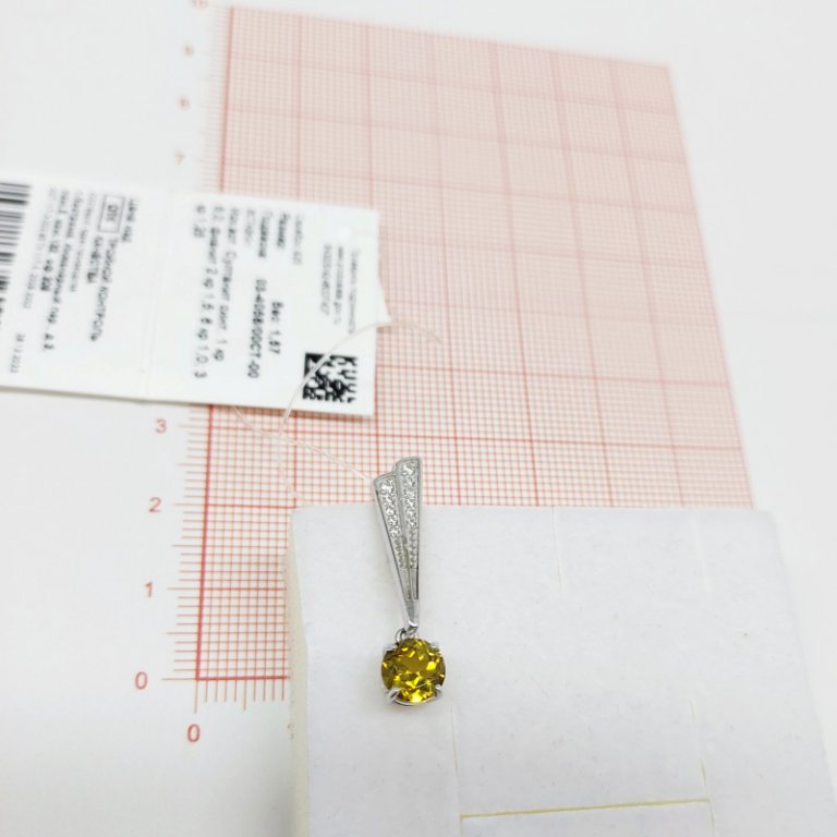Подвеска из серебра 03-4058/00СТ-00
