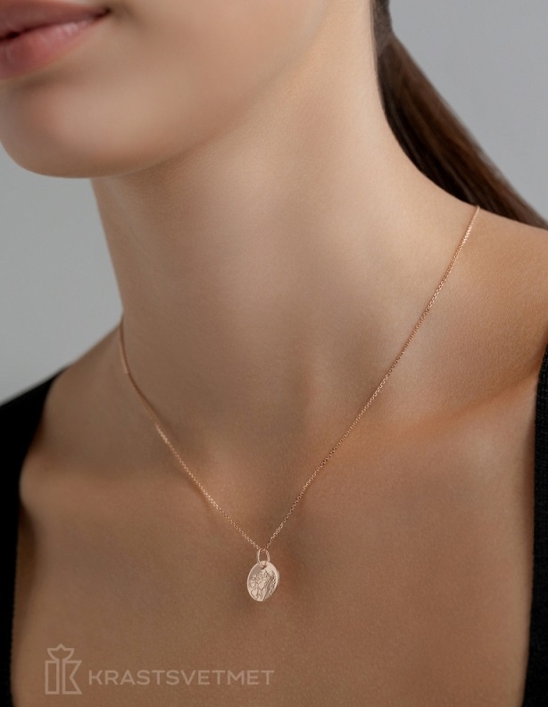 Подвеска из красного золота 585 пробы НП12-1512