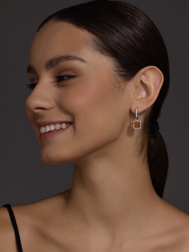 Серьги из серебра 02-4026/0ЯНТ-00