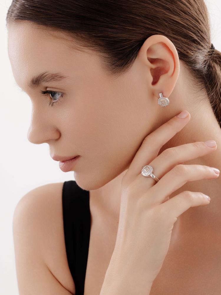 Серьги из серебра 02-4029/000Б-00