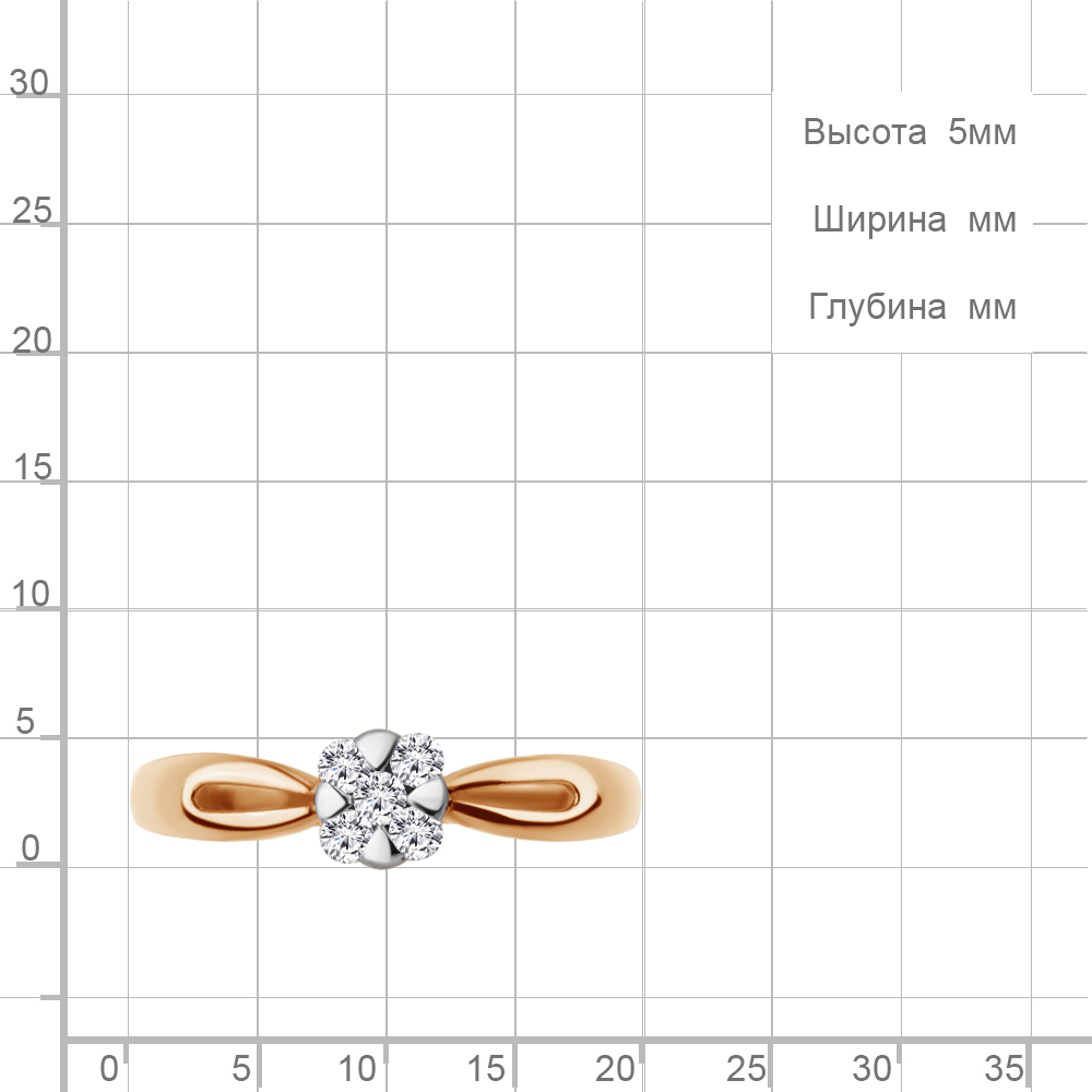 Кольцо из золота 68768А