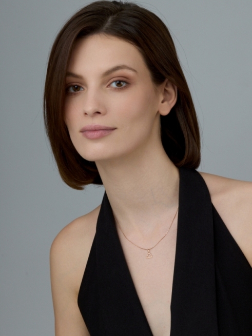 Подвеска из красного золота 585 пробы 34216-100 с бриллиантом