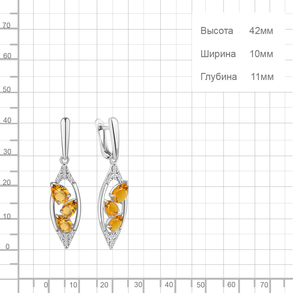 Серьги из серебра 4782906А