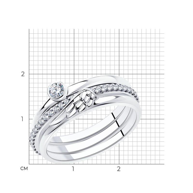 Кольцо из серебра 94013313