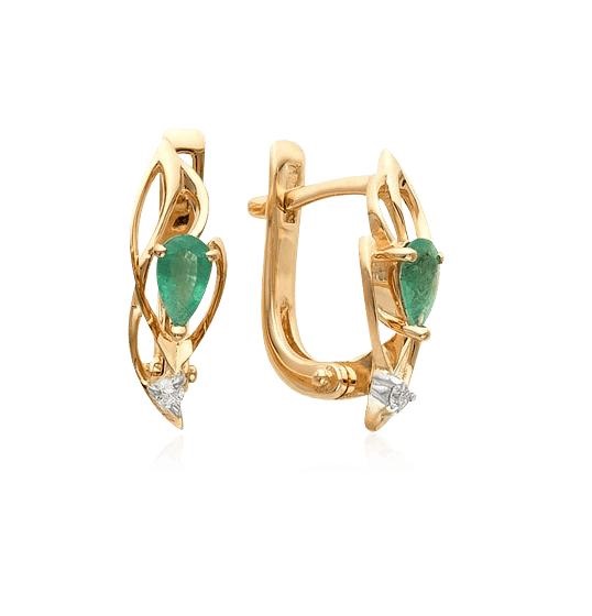 Серьги из золота 21257-101
