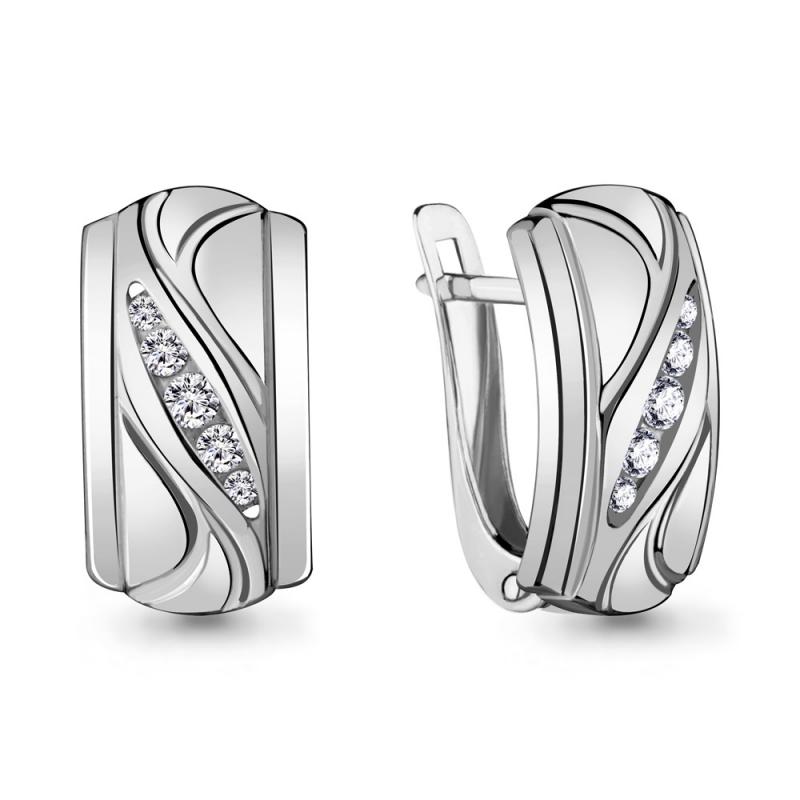Серьги из серебра 48028А