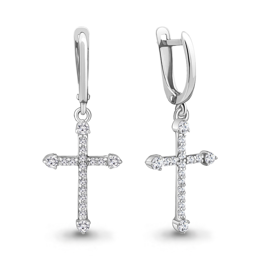 Серьги из серебра 49398А