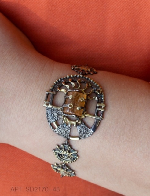 Браслет из родированого серебра 925 пробы SD2170-48