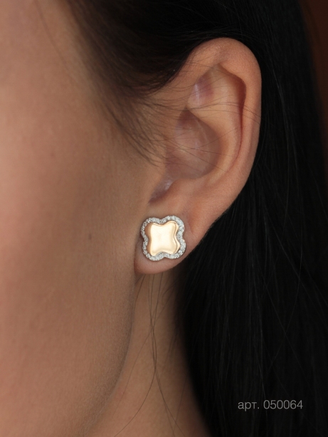 Пусеты из золота 585 пробы 050064