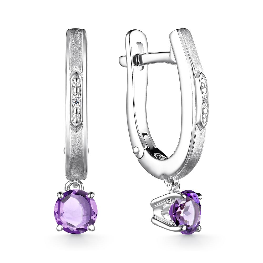 Серьги из серебра 02-3467/БРАМ-00