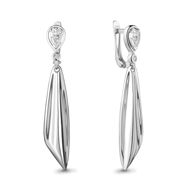 Серьги из серебра 48822А