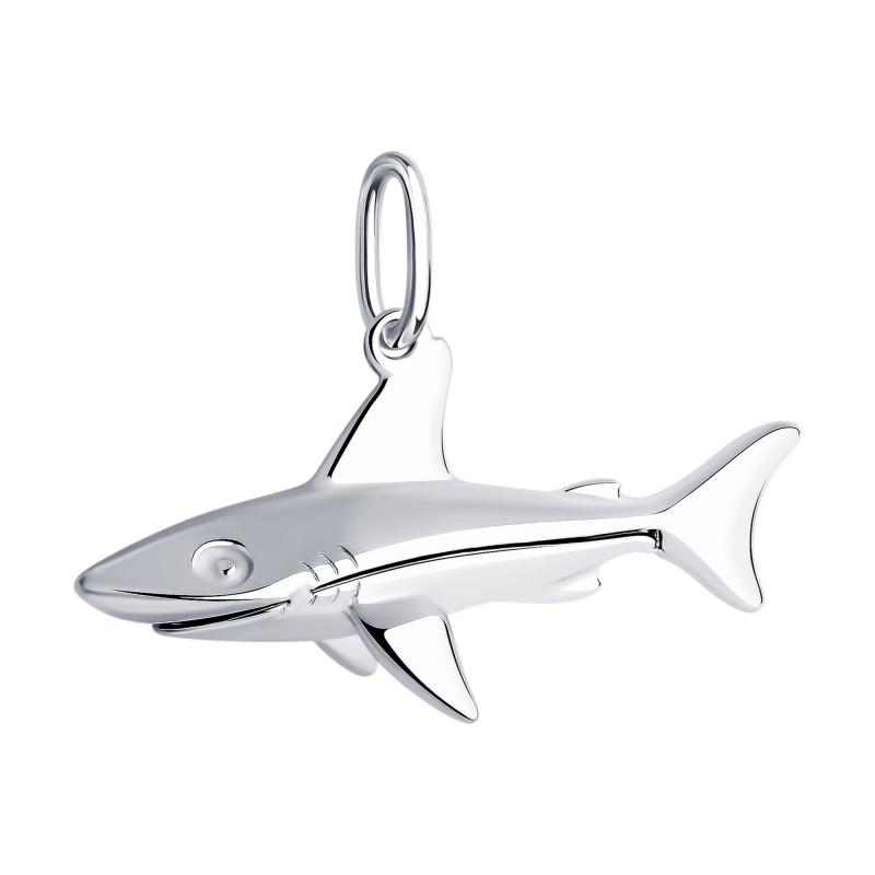 Подвеска из родированого серебра 925 пробы 94032899