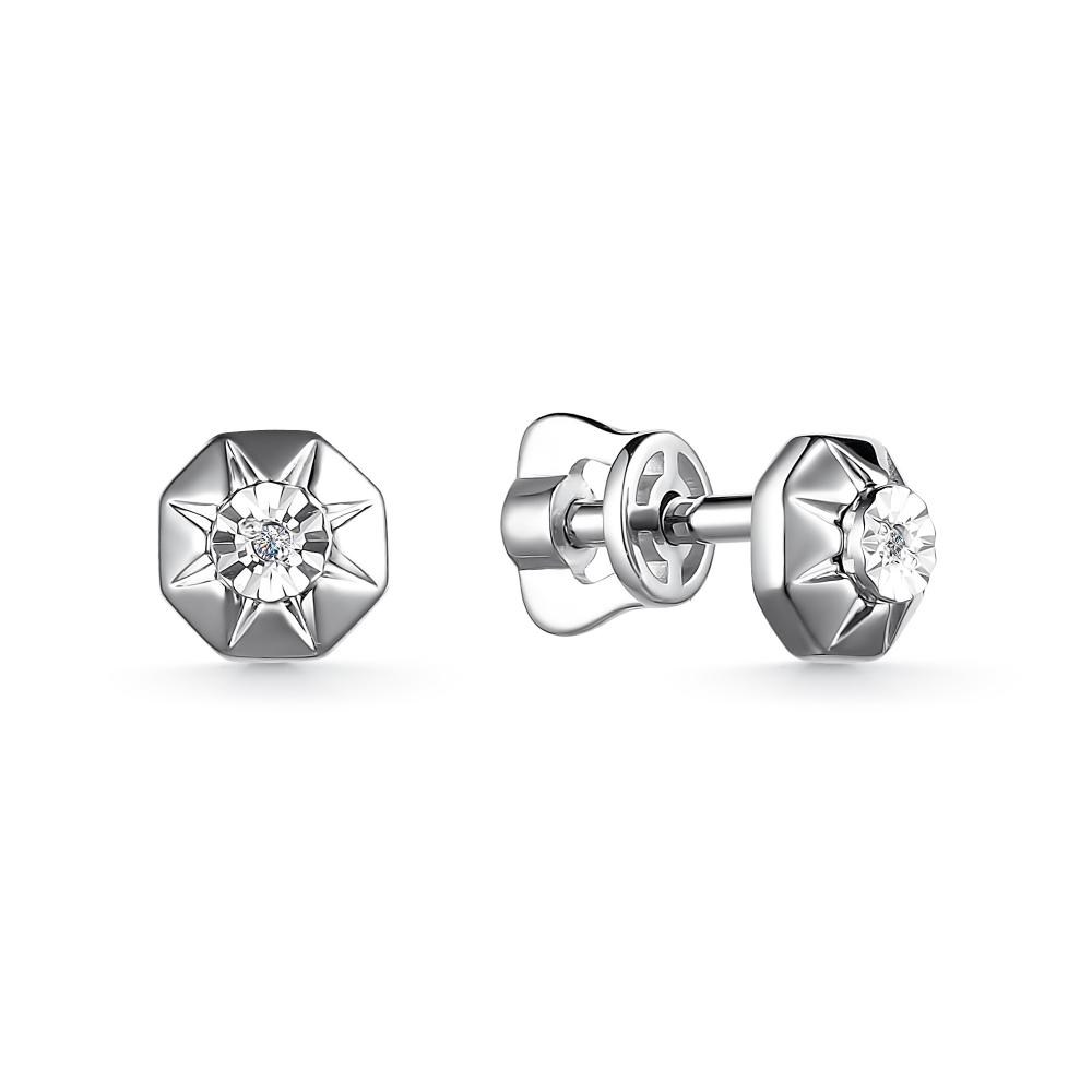 Пусеты из серебра 02-3520/000Б-00