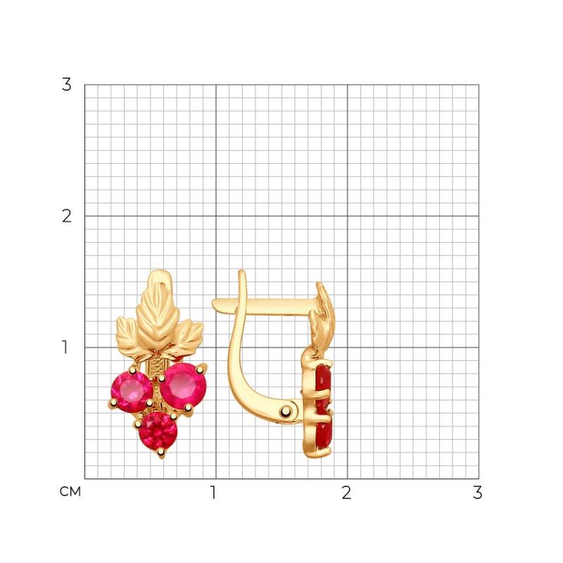 Серьги из золота 725328