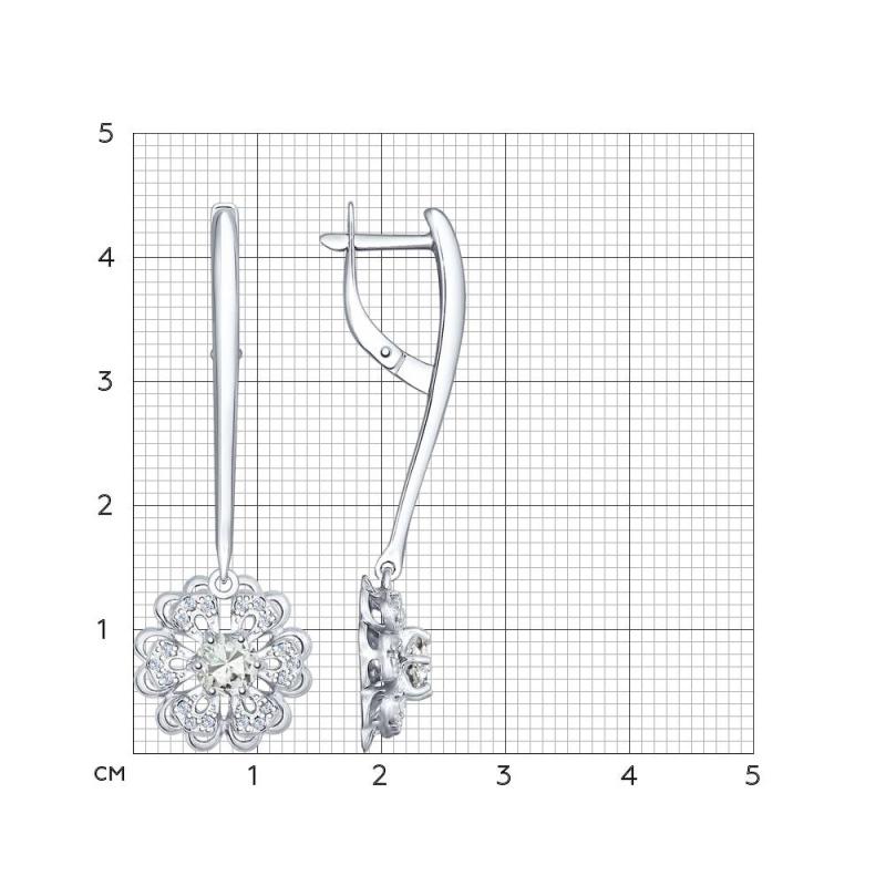Серьги из серебра 92021541