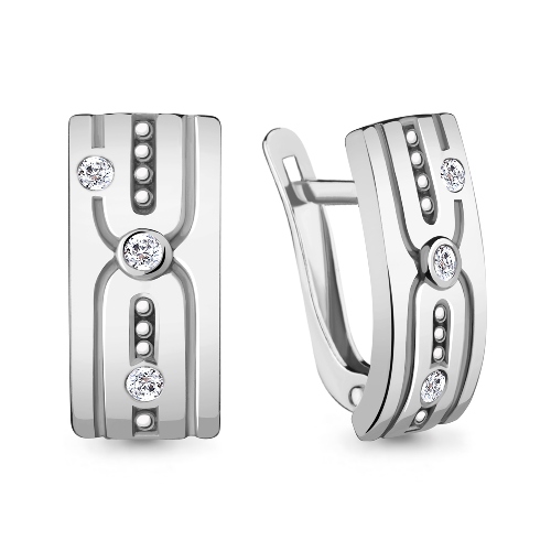 Серьги из серебра 48366А