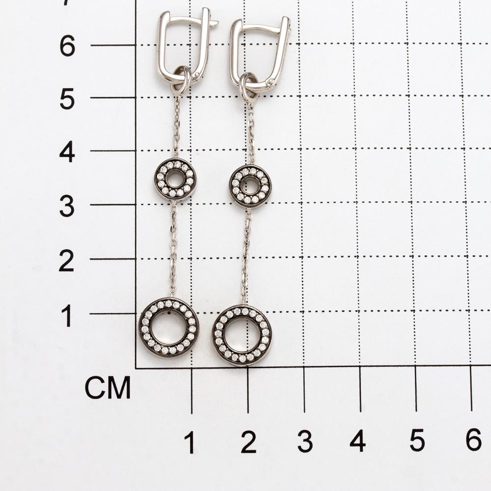 Серьги из серебра 02-2939/00КЦ-17