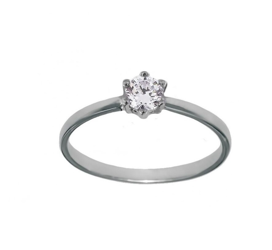 Кольцо из родированого серебра 925 пробы 0101271-00775