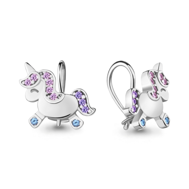 Серьги из серебра 48657БВД