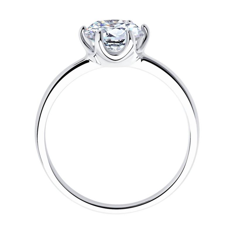 Кольцо из родированого серебра 925 пробы 94011741